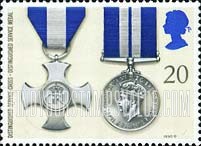 FindYourStampsValue: Great Britain (United Kingdom): Gallantry Awards - Distinguished Service Cross, Distinguished Service Medal