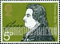 FindYourStampsValue: Great Britain (United Kingdom): Writers and Their Signatures - Thomas Gray