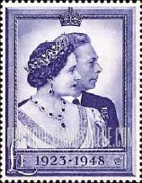 FindYourStampsValue: Great Britain (United Kingdom): King George VI and Queen Elizabeth