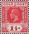 FindYourStampsValue: Gold Coast: King George V - Three Half Pence, Die II
