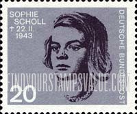FindYourStampsValue: Sophie Scholl