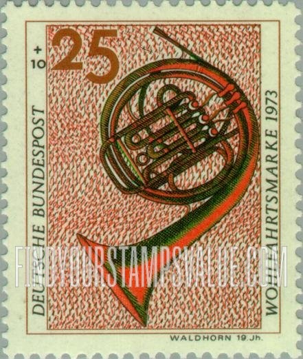 FindYourStampsValue: SEMI-POSTAL - Musical Instruments: French Horn, 19th Century