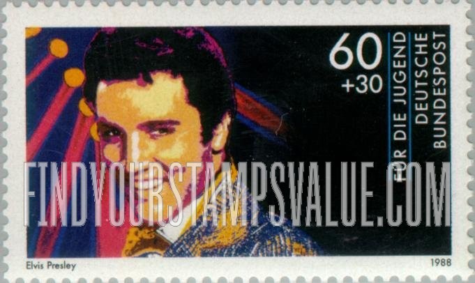 FindYourStampsValue: SEMI-POSTAL - Rock Stars: Elvis Presley (1935-77)