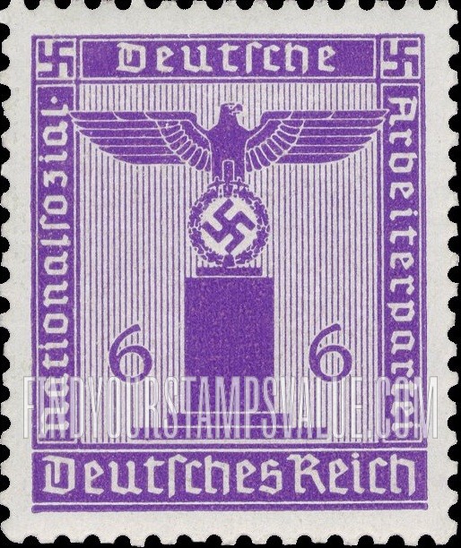 FindYourStampsValue: FRANCHISE - For use by the National Socialist German Workers’ Party: Party Emblem