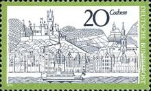 FindYourStampsValue: German Towns - View of Cochem and Moselle River