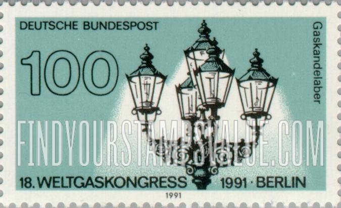 FindYourStampsValue: 18th World Gas Congress, Berlin: Gas street lamp