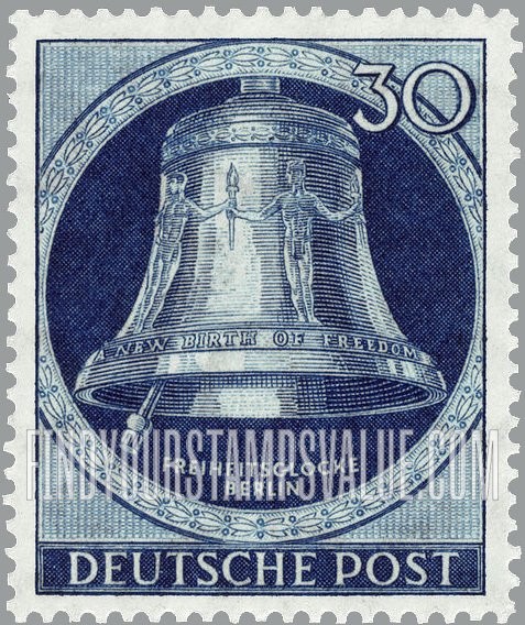 FindYourStampsValue: BERLIN - Freedom Bell, Berlin