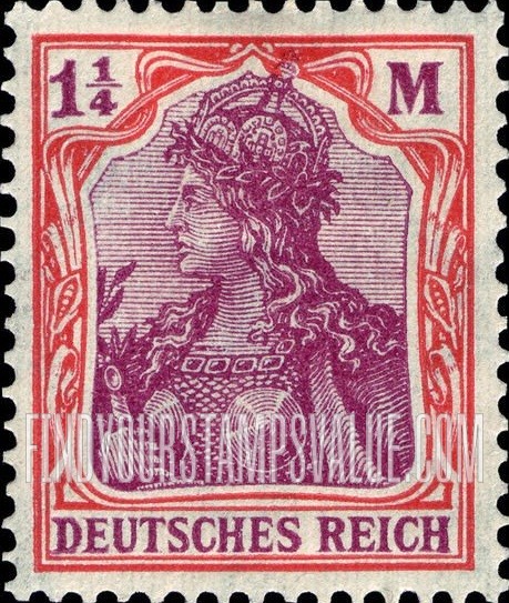 FindYourStampsValue: Germania: Germania Types of 1902-16