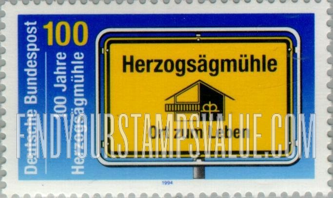 FindYourStampsValue: Herzogsagmuhle, Social Welfare Organization, Centennial