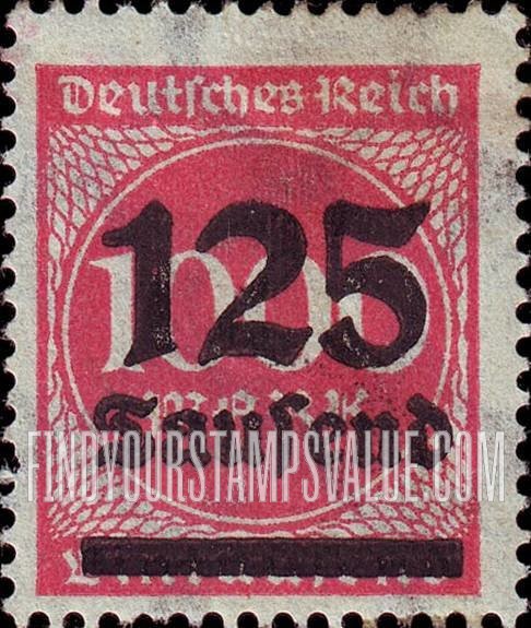 FindYourStampsValue: Numeral Value: Stamps and Types of 1922-23 Surcharged in Black