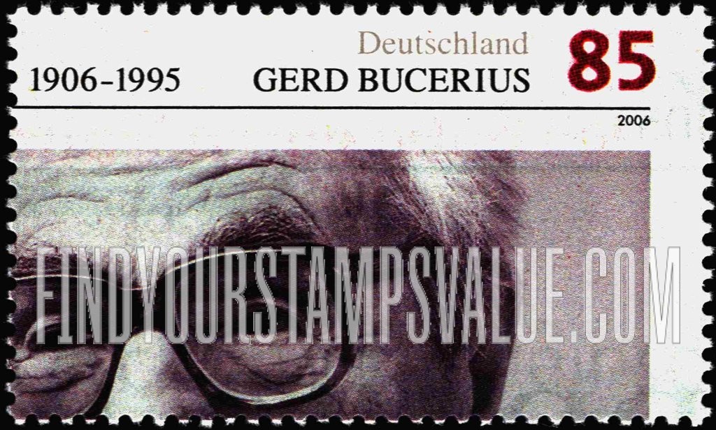 FindYourStampsValue: Gerd Bucerius (1906-95), Publisher and Politician