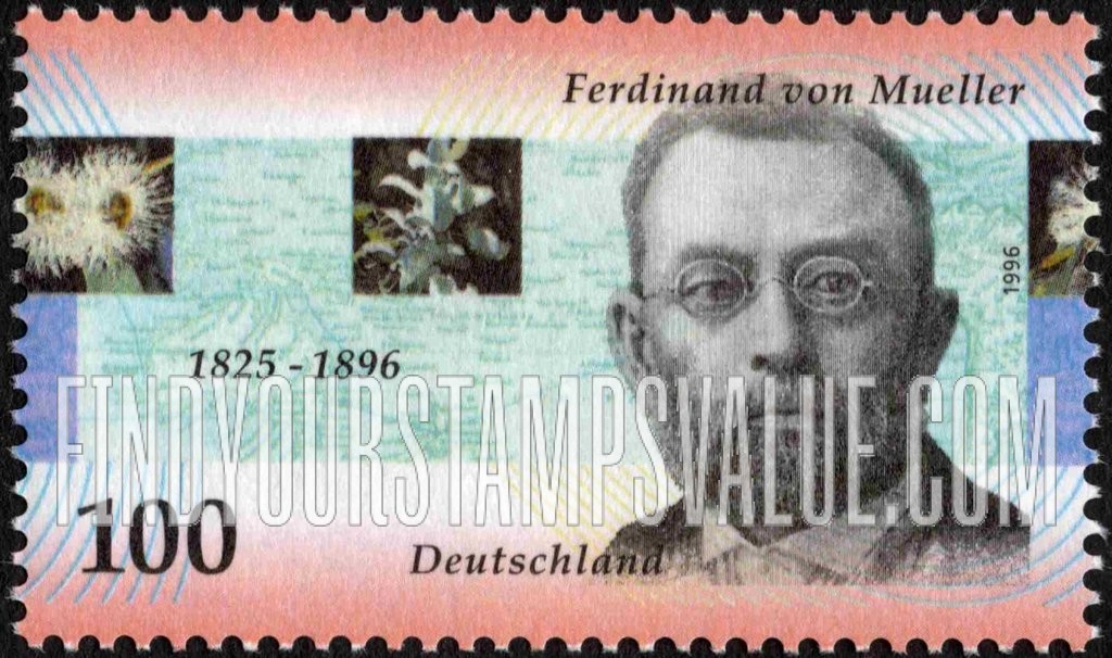 FindYourStampsValue: Baron Ferdinand von Mueller (1825-96), Botanist