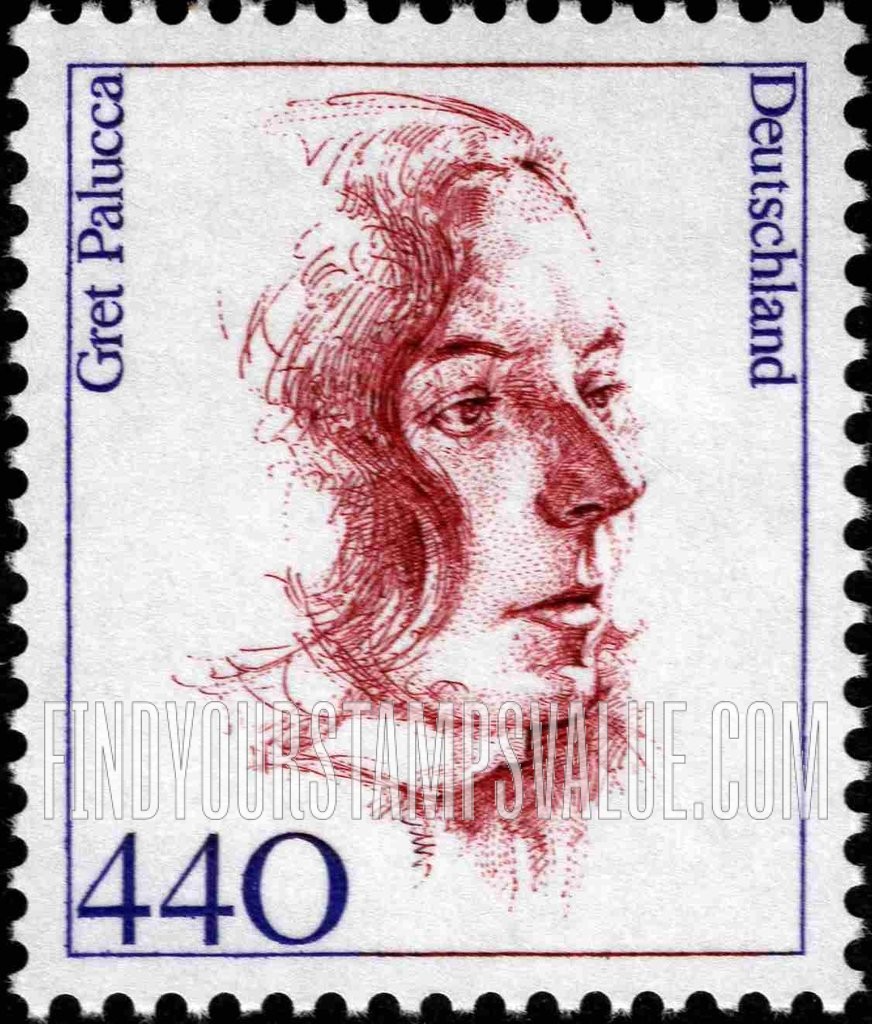 FindYourStampsValue: Famous Women Type of 1986: Gret Palucca (1902-93), dancer