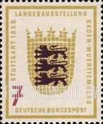 FindYourStampsValue: Baden-Württemberg Exhibition, Stuttgart - Arms of Baden-Württemberg