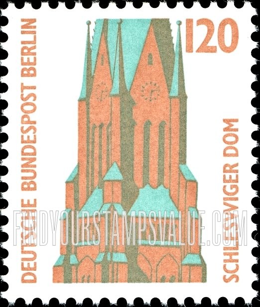 FindYourStampsValue: BERLIN - Historic Sites and Objects Type of Germany: Schleswig Cathedral