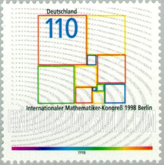 FindYourStampsValue: 1998 International Congress of Mathematicians, Berlin
