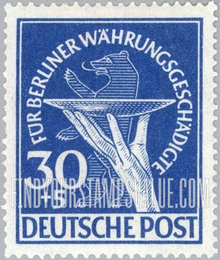 FindYourStampsValue: OCCUPATION SEMI-POSTAL - Offering Plate and Berlin Bear