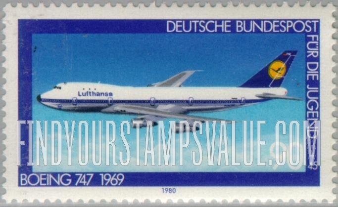 FindYourStampsValue: SEMI-POSTAL - Aviation Type of 1979: Boeing 747, 1969