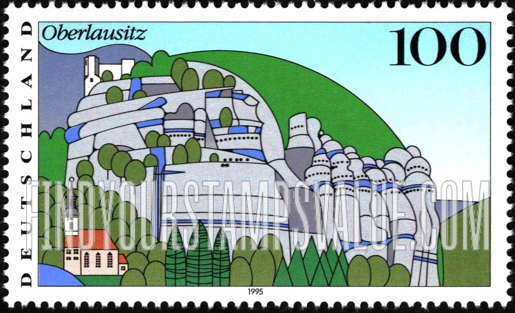 FindYourStampsValue: Scenic Regions in Germany: Upper Lusatia