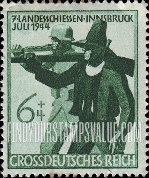 FindYourStampsValue: SEMI-POSTAL - Soldier and Tirolese Rifleman