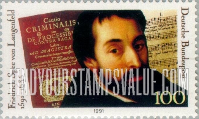 FindYourStampsValue: Friedrich Spee von Langenfeld (1591-1635), Poet