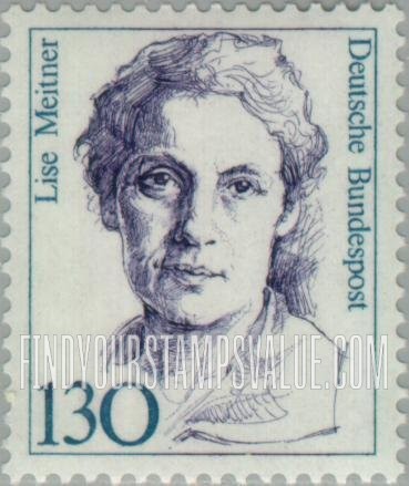 FindYourStampsValue: Famous Women: Lise Meitner (1878-1968), physicist