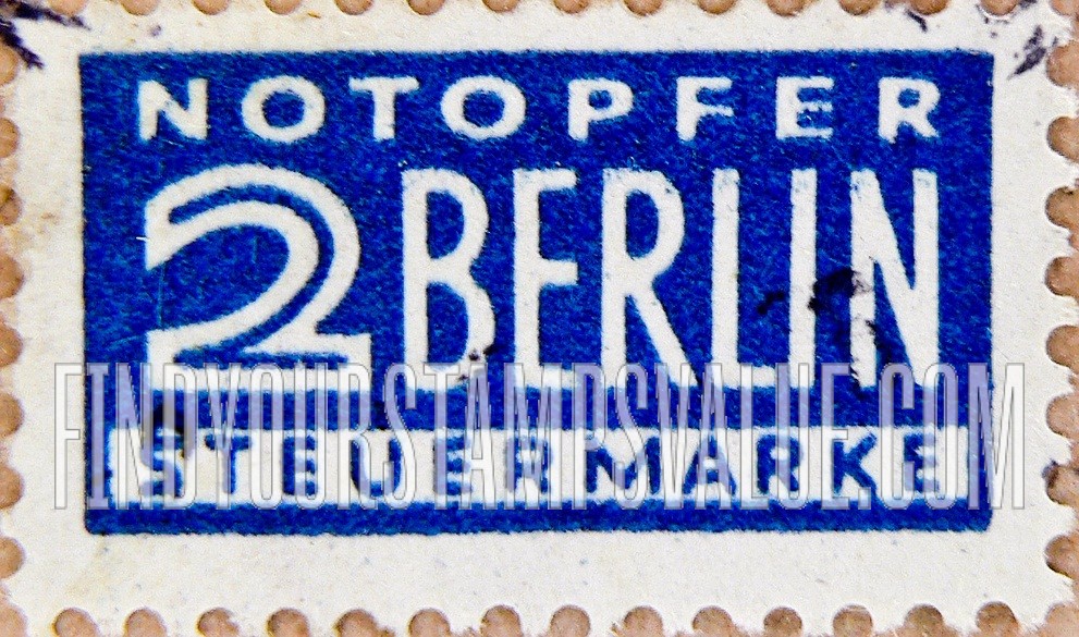 FindYourStampsValue: POSTAL TAX - Notopfer Berlin
