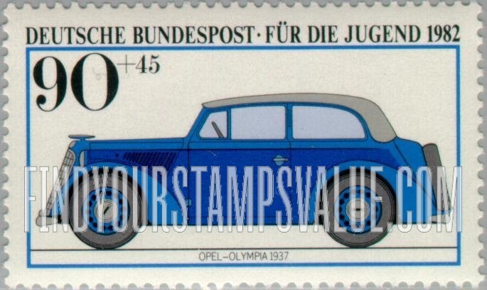 FindYourStampsValue: SEMI-POSTAL - Opel Olympia, 1937