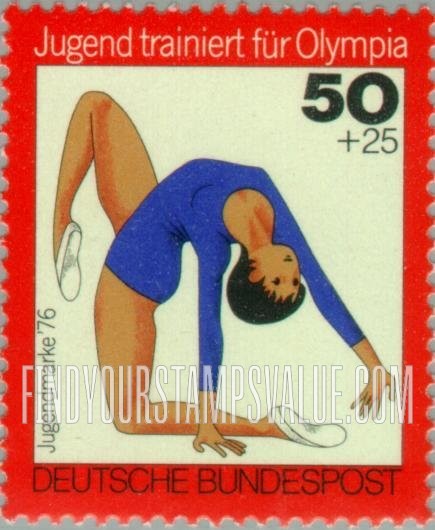 FindYourStampsValue: SEMI-POSTAL - Gymnastics, women’s
