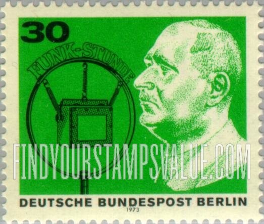 FindYourStampsValue: BERLIN - 50 Years of Broadcasting: Hans Bredow