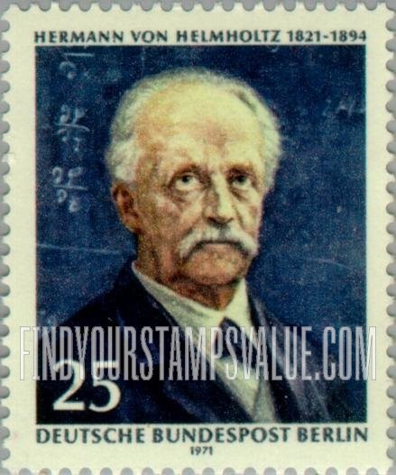 FindYourStampsValue: BERLIN - Hermann von Helmholtz (1821-94), scientist