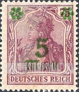 FindYourStampsValue: Germania: Stamps of 1920 Surcharged in Green