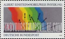 FindYourStampsValue: Birth Centenary of German Nobel Prize Winner in Physics, Albert Einstein - Diagram of Photoelectric Effect