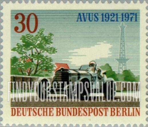 FindYourStampsValue: BERLIN - Racing Cars: Mercedes-Benz SSKL, 1931