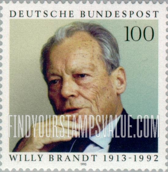 FindYourStampsValue: Willy Brandt (1913-92), Statesman