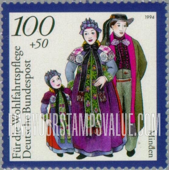 FindYourStampsValue: SEMI-POSTAL - Traditional Costume Type 1993: Minden