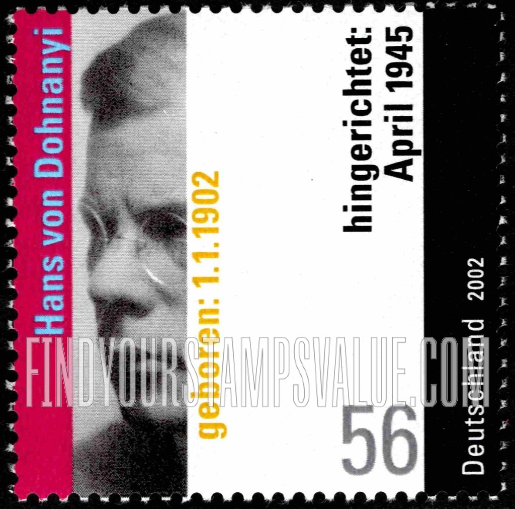 FindYourStampsValue: Hans von Dohnanyi (1902-45), Documenter of Nazi Atrocities