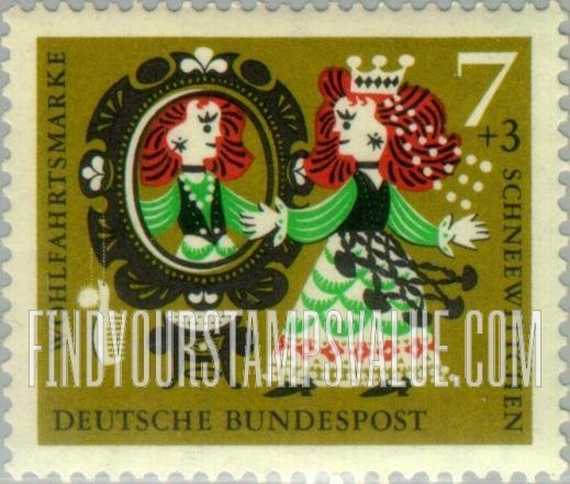 FindYourStampsValue: SEMI-POSTAL - Scenes from Snow White (Schnee-wittchen): Fairy Tale Type of 1960