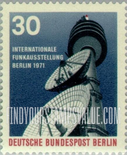 FindYourStampsValue: BERLIN - Telecommunications tower, Berlin