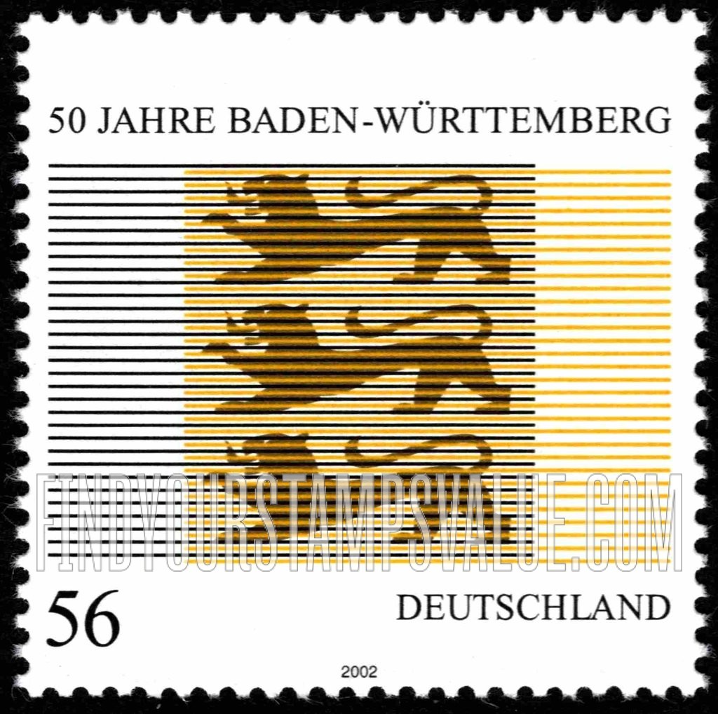 FindYourStampsValue: Baden-Württemberg, 50th Anniversary