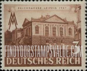 FindYourStampsValue: Leipzig Fair - House of Nations, Inscribed "Reichsmesse Leipzig, 1941"