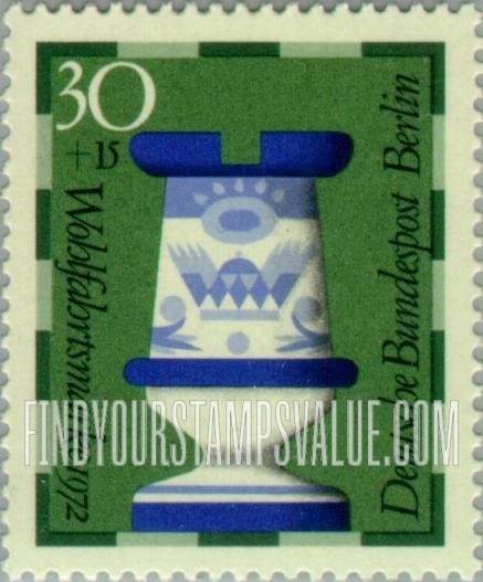 FindYourStampsValue: OCCUPATION SEMI-POSTAL - Chess Type of 1972: Rook