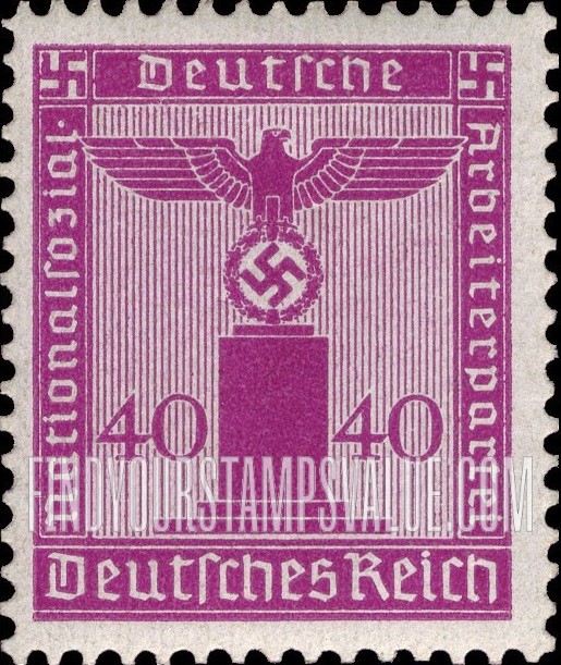FindYourStampsValue: FRANCHISE - For use by the National Socialist German Workers’ Party: Party Emblem