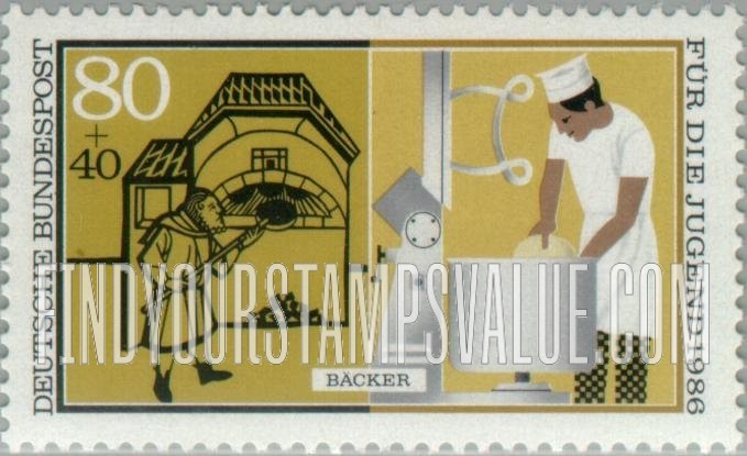 FindYourStampsValue: SEMI-POSTAL - Vocational Training: Baker