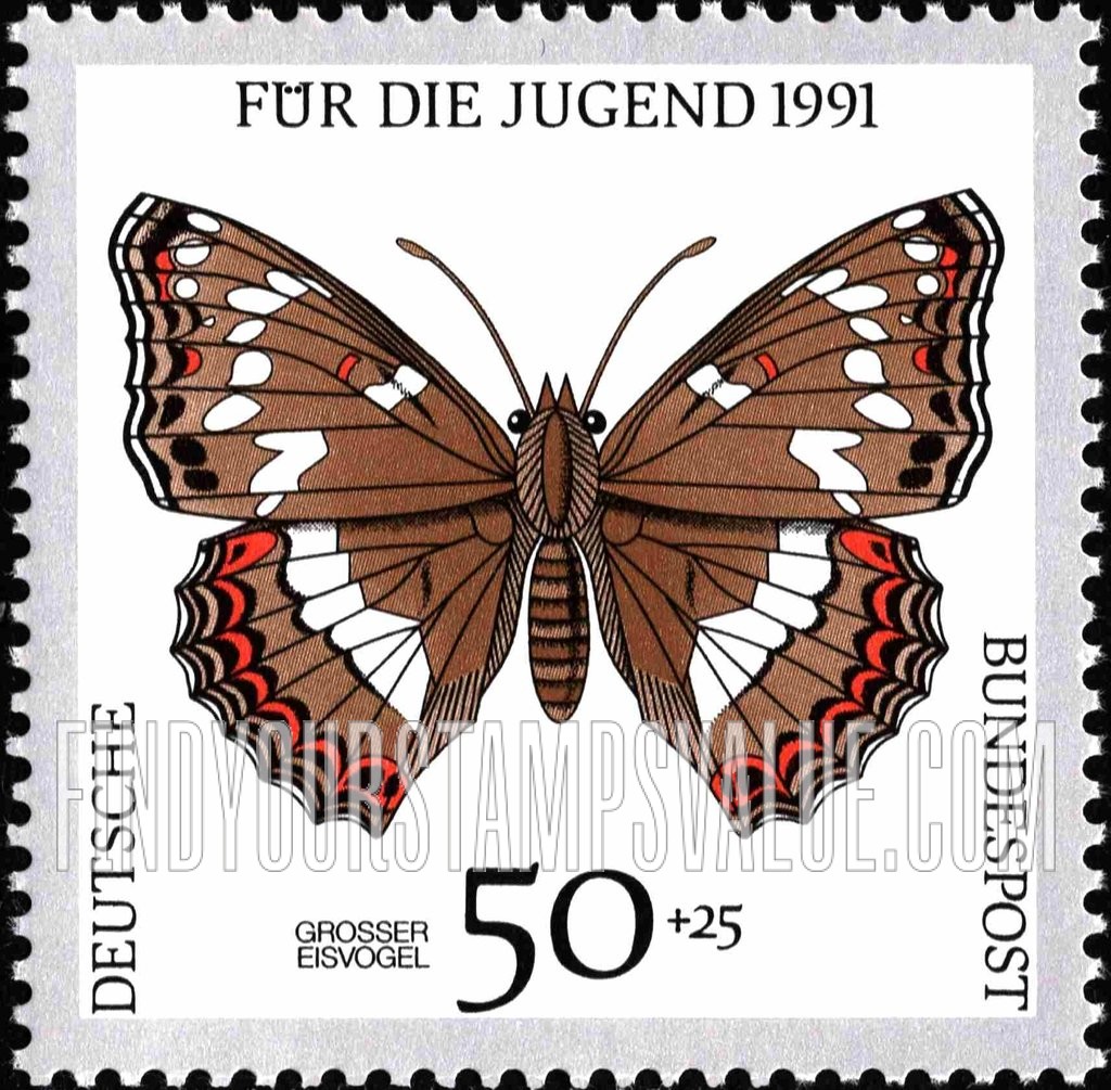 FindYourStampsValue: SEMI-POSTAL - Endangered Butterflies: Grosser eisvogel, Viceroy
