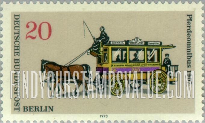 FindYourStampsValue: BERLIN - Streetcar, 1907