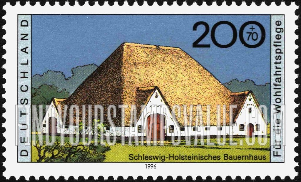 FindYourStampsValue: SEMI-POSTAL - Farmhouse Type of 1995: Schleswig-Holstein