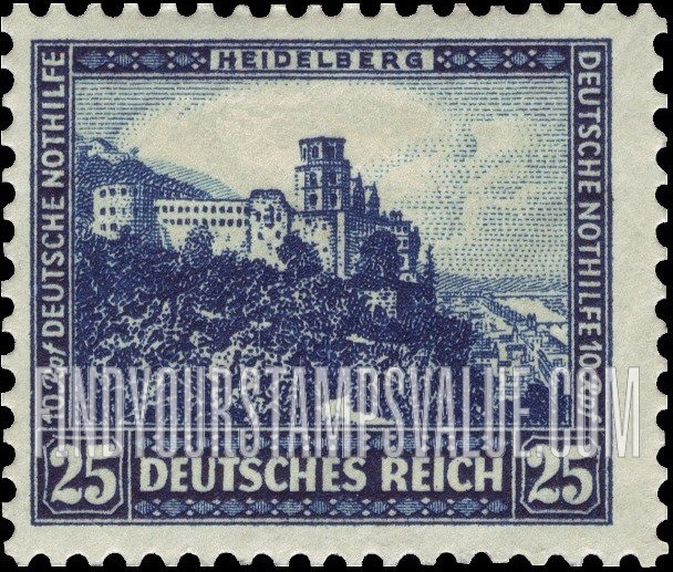 FindYourStampsValue: SEMI-POSTAL - Heidelberg Castle