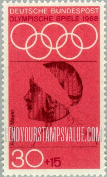 FindYourStampsValue: SEMI-POSTAL - Olympic Games Type of Regular Issue: Helene Mayer, fencer