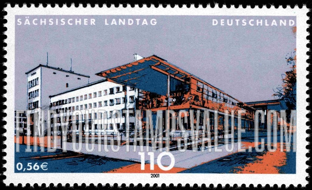 FindYourStampsValue: State Parliament Type of 1998: Saxony
